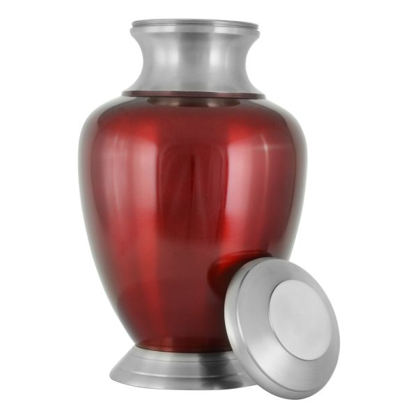 Modern Red Urn